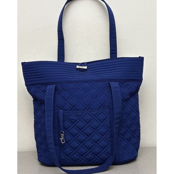 Vera Bradley Handbags - Vera Bradley Original Tote, Navy Blue Diamond Quilted, 15”X16”, NWOT